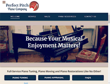 Tablet Screenshot of perfectpitchpianotuning.com